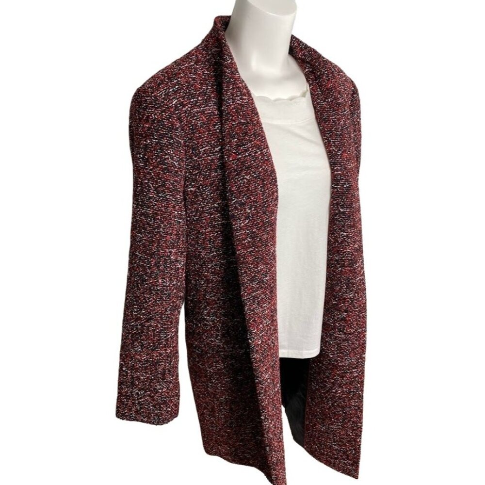 Calvin Klein Blazer Jacket Women's 18W 2X Tweed Menswear-Style Long-Length NEW - Picture 3 of 15